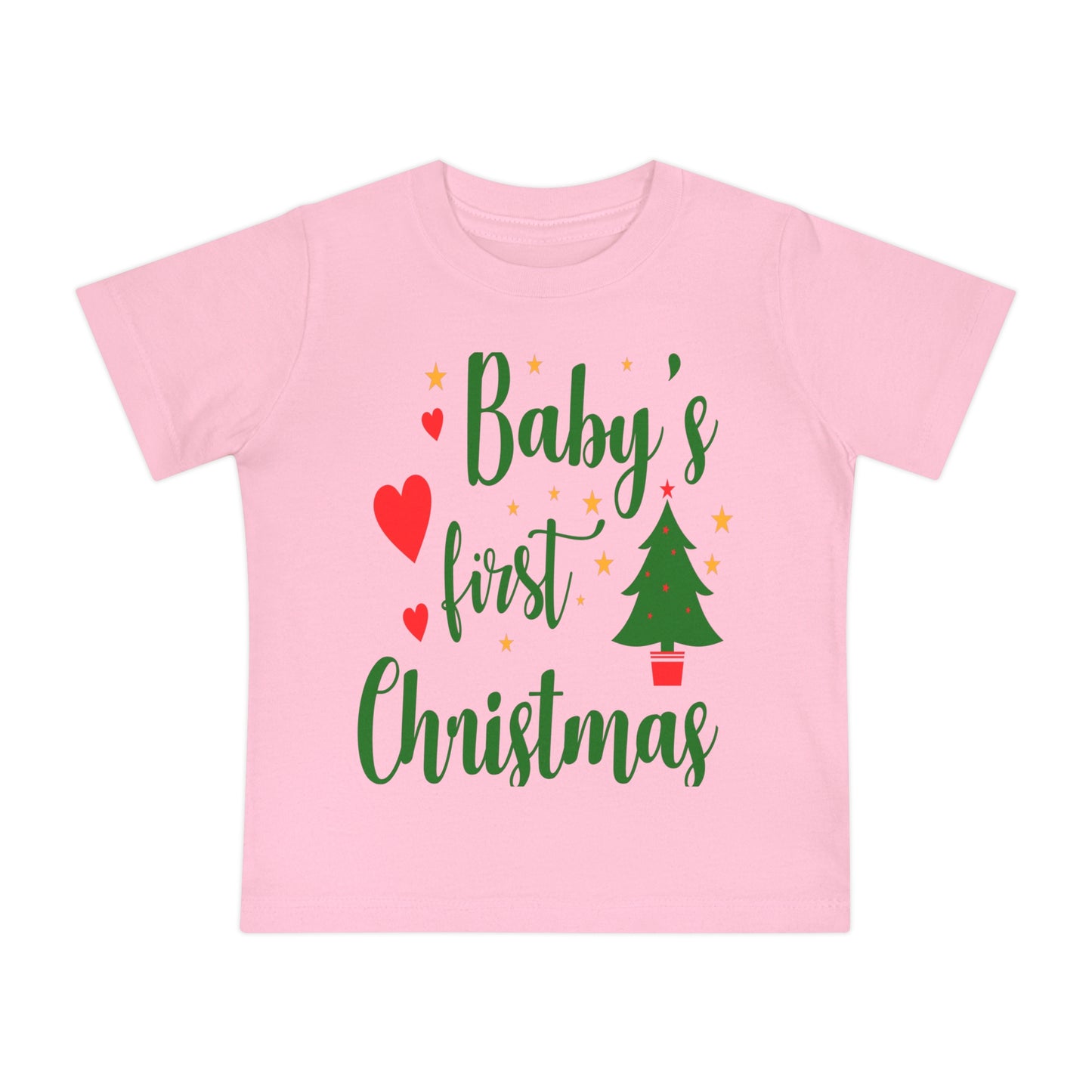 Baby's First Christmas Baby Short Sleeve T-Shirt