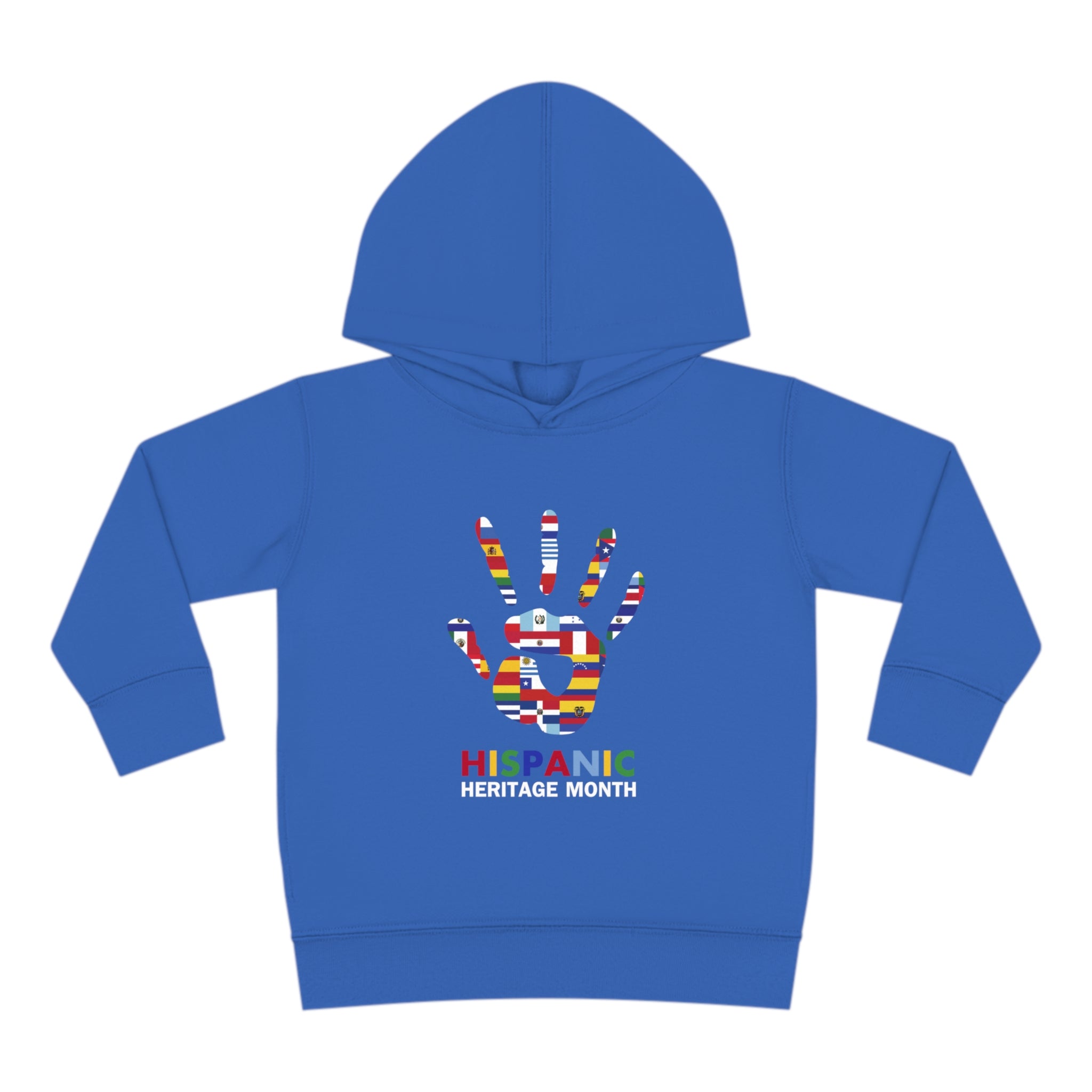 Flag Handprint - Hispanic Heritage Month Toddler Hoodie