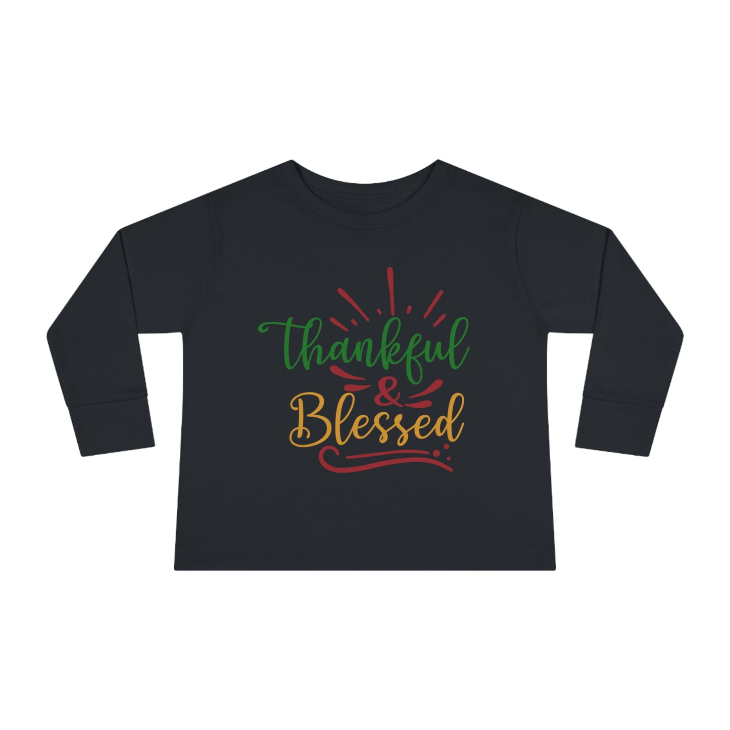 Thankful & Blessed Toddler Long Sleeve Tee