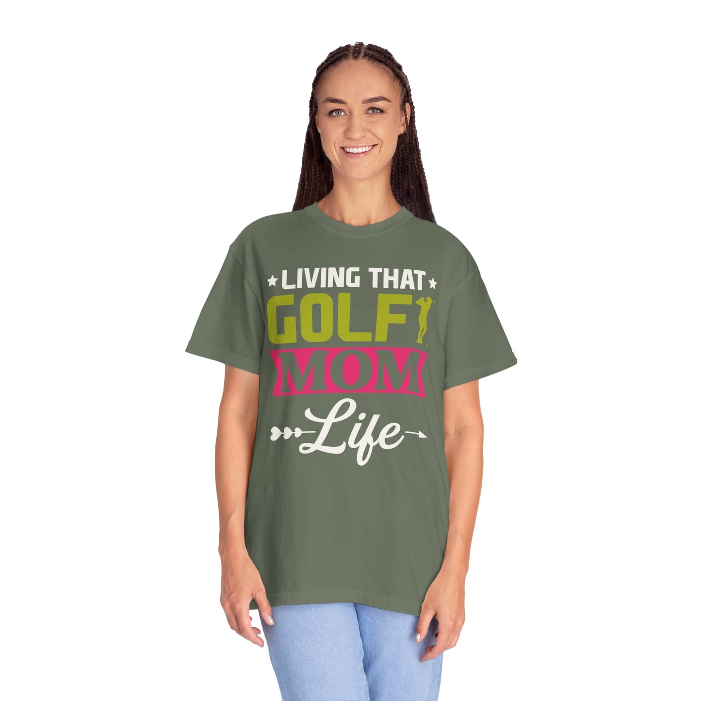 Golf Mom Shirt, Golf Mom Tee, Golf Mom T-Shirts, Golf Mama Shirts, Golf Mom, Golf Mama, Golf Sport Shirt, Unisex Garment-Dyed T-shirt