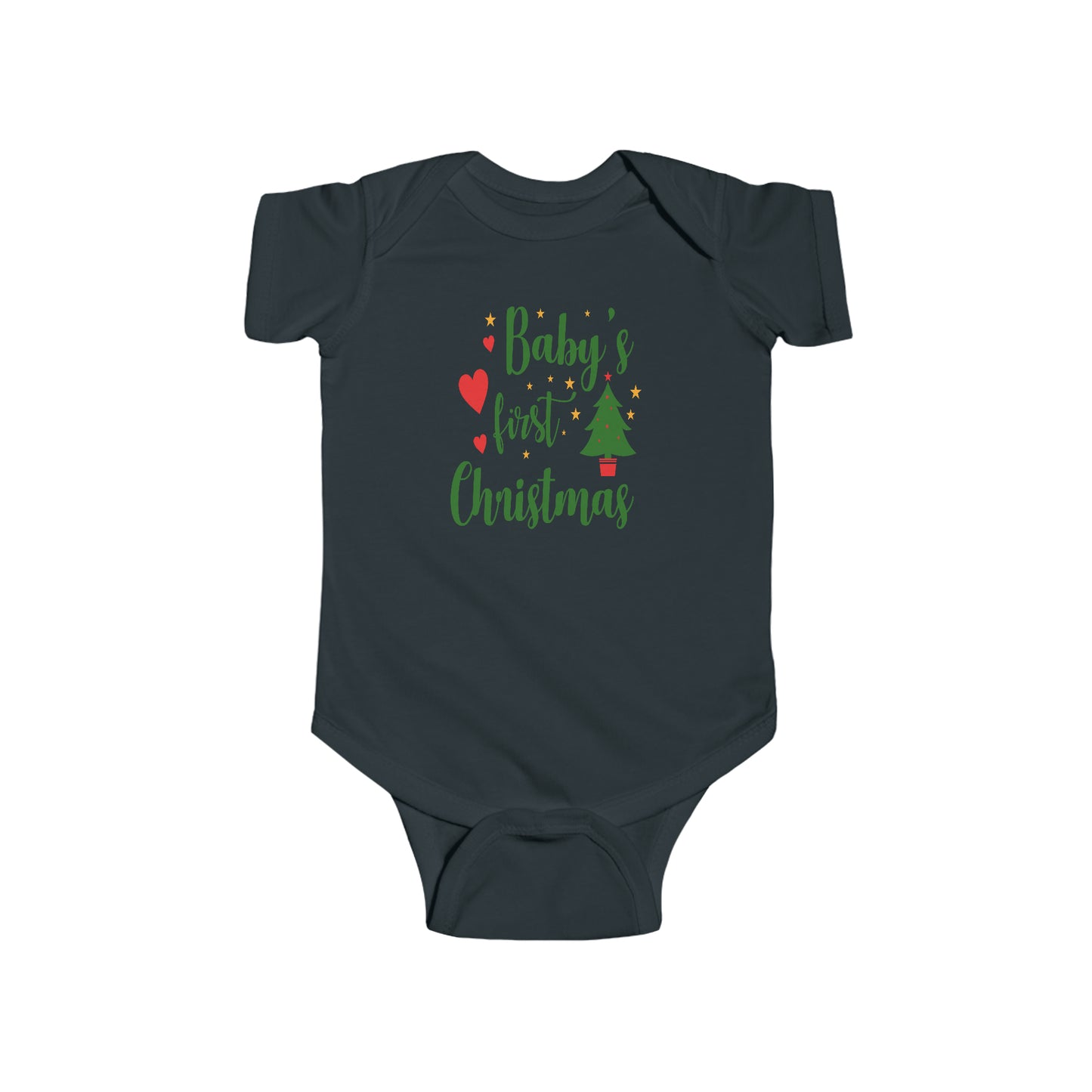 Baby's First Christmas Infant Fine Jersey Bodysuit