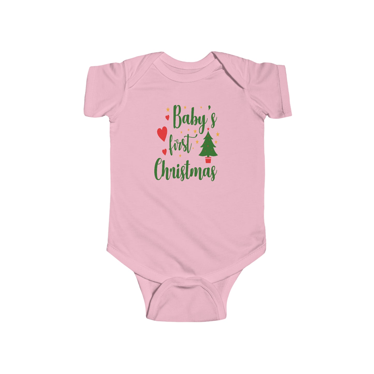 Baby's First Christmas Infant Fine Jersey Bodysuit