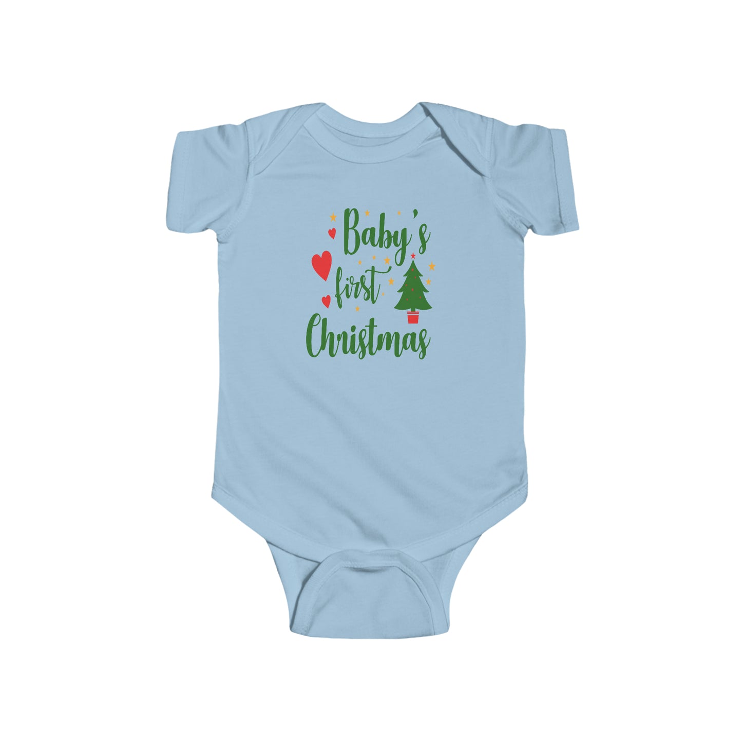 Baby's First Christmas Infant Fine Jersey Bodysuit