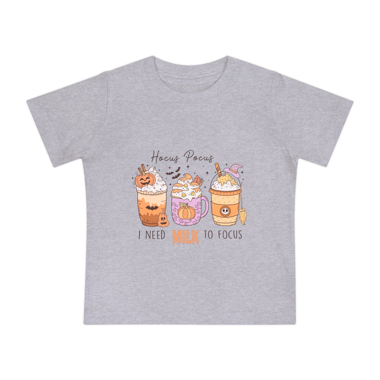 Hocus Pocus I Need Milk To Focus Baby Short Sleeve T-Shirt