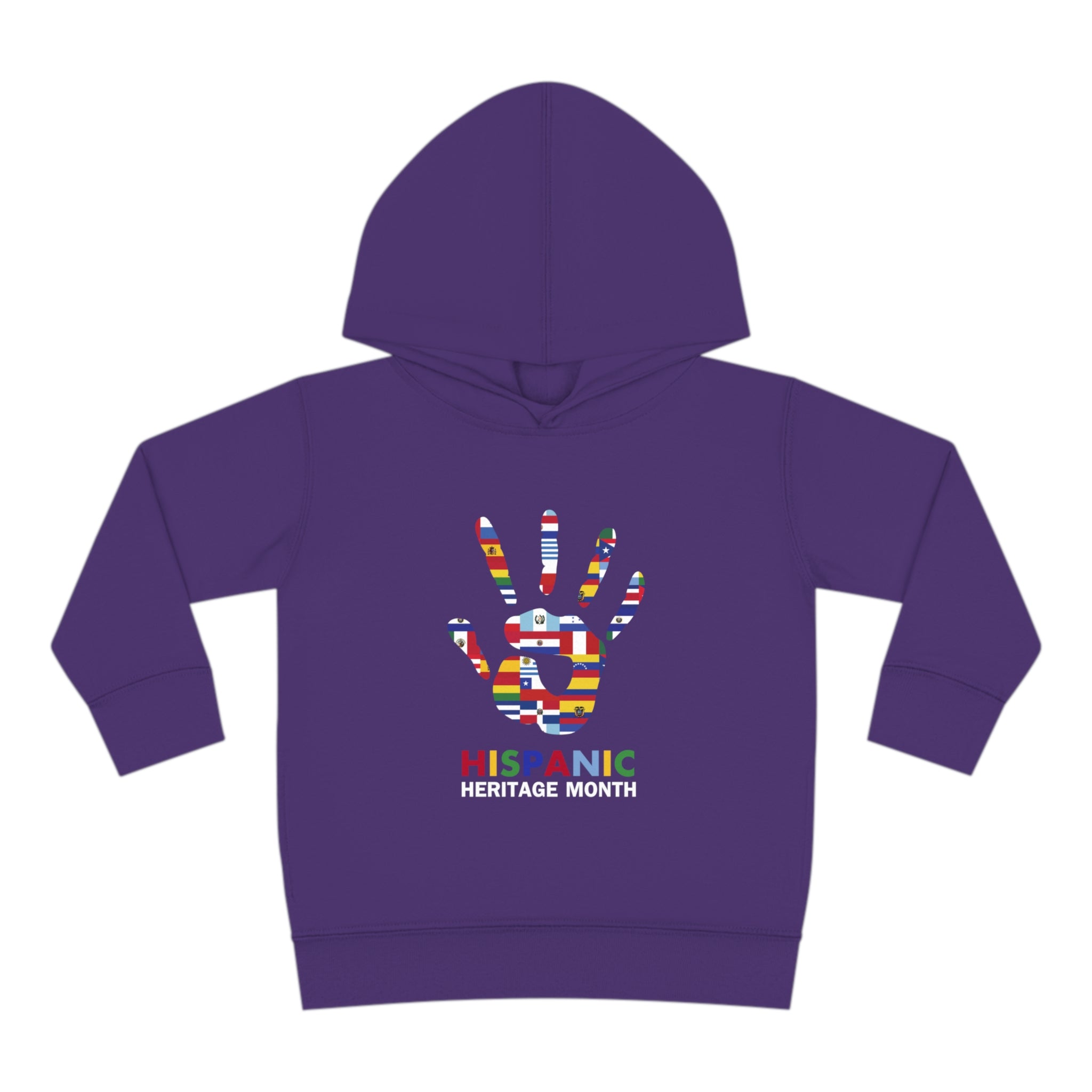 Flag Handprint - Hispanic Heritage Month Toddler Hoodie
