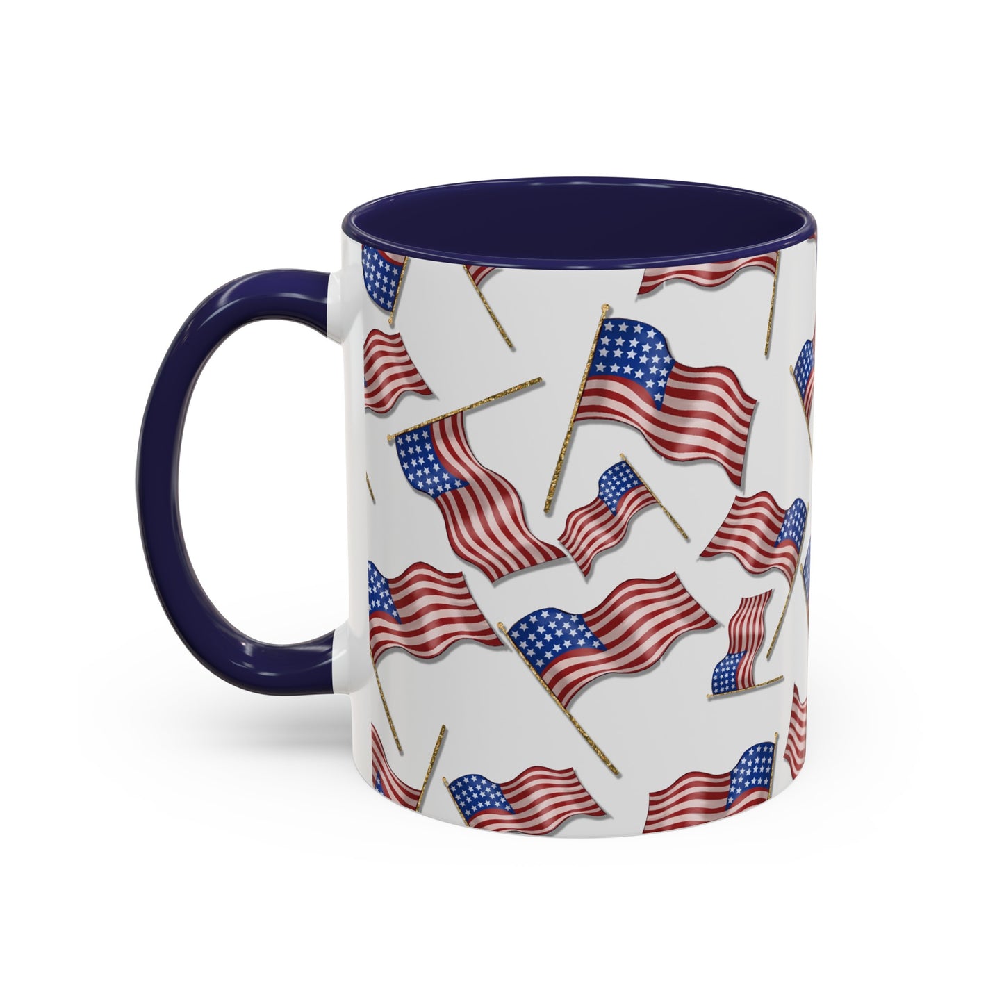 Memorial Day, American Flags, Americana, American, Accent Coffee Mug, 11oz