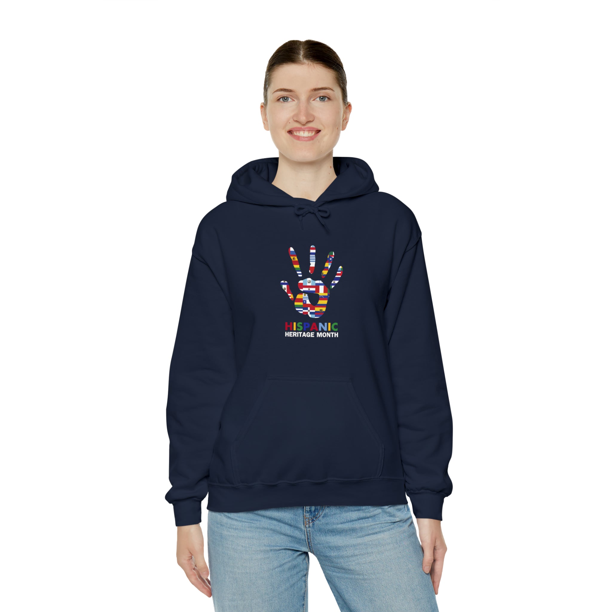 Flag Handprint - Hispanic Heritage Month Unisex Hoodie