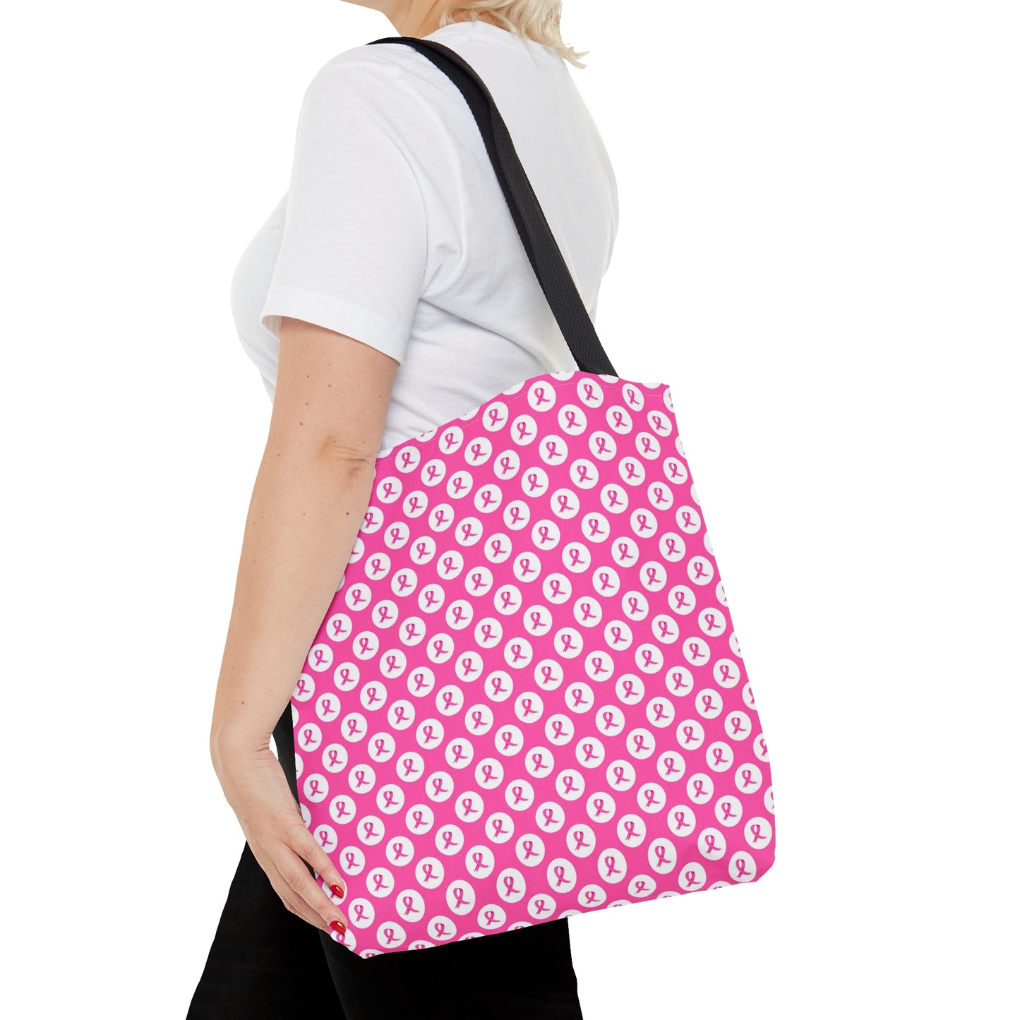 Pink Ribbon Breast Cancer Awareness Tote Bag