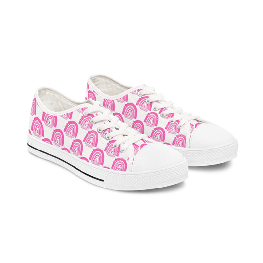 Breast Cancer Awareness Women's Low Top Sneakers