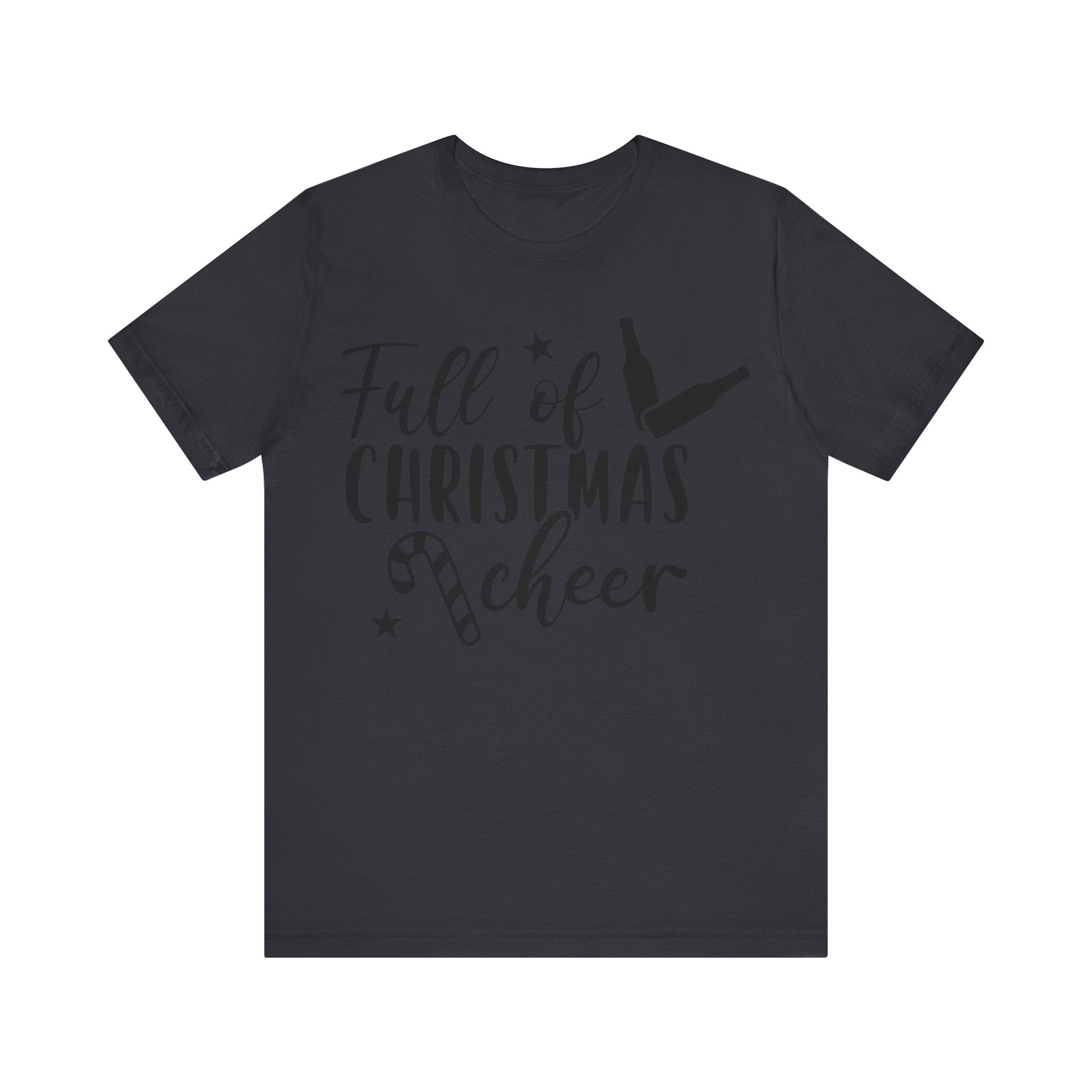 Full of Christmas Cheer & Beer Unisex Jersey Short Sleeve Tee