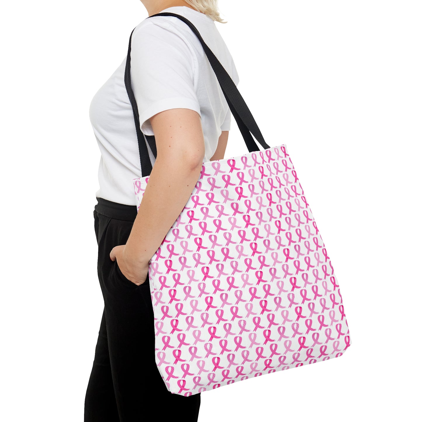 Pink Ribbon Breast Cancer Awareness Tote Bag