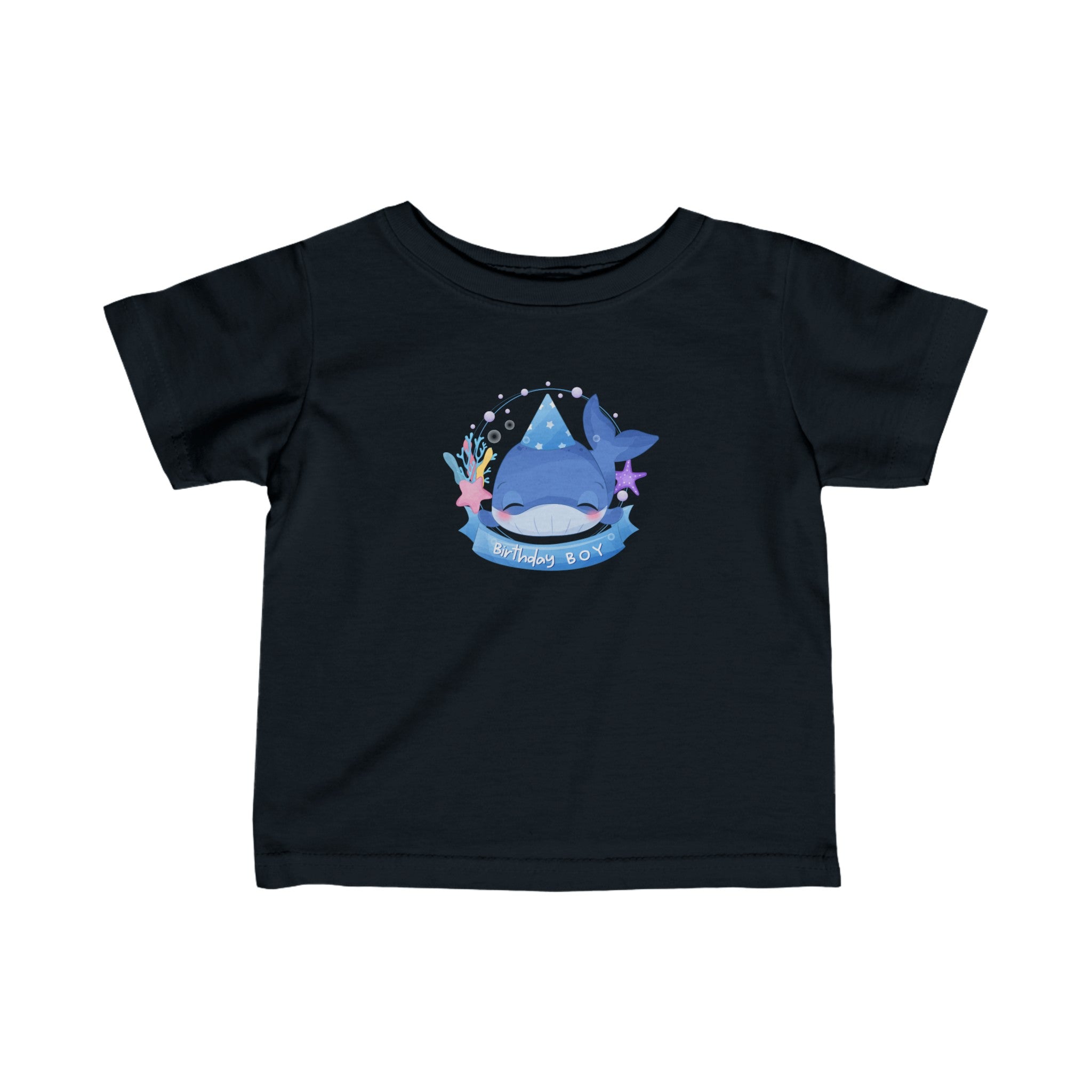 Whale Birthday Boy, Birthday Tee, Boy Birthday Tee, Boy Tee, Infant Fine Jersey Tee