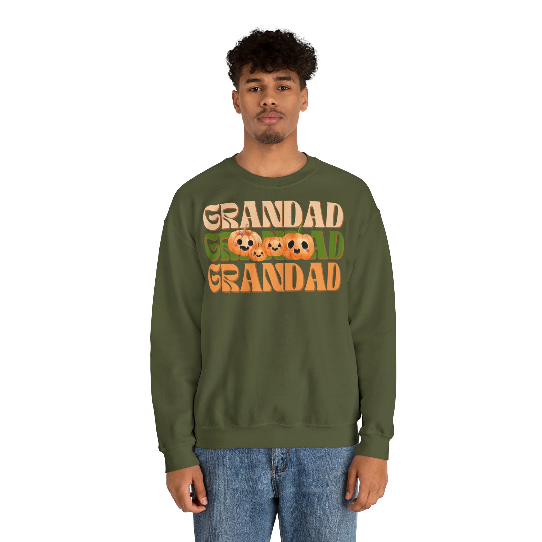 Grandad Pumpkin Unisex Heavy Blend™ Crewneck Sweatshirt