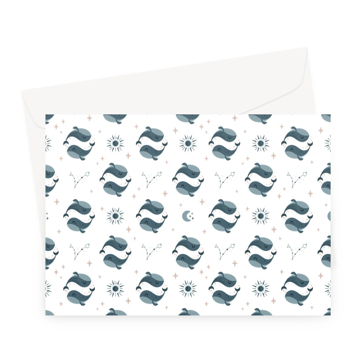 Pisces Pattern Greeting Card