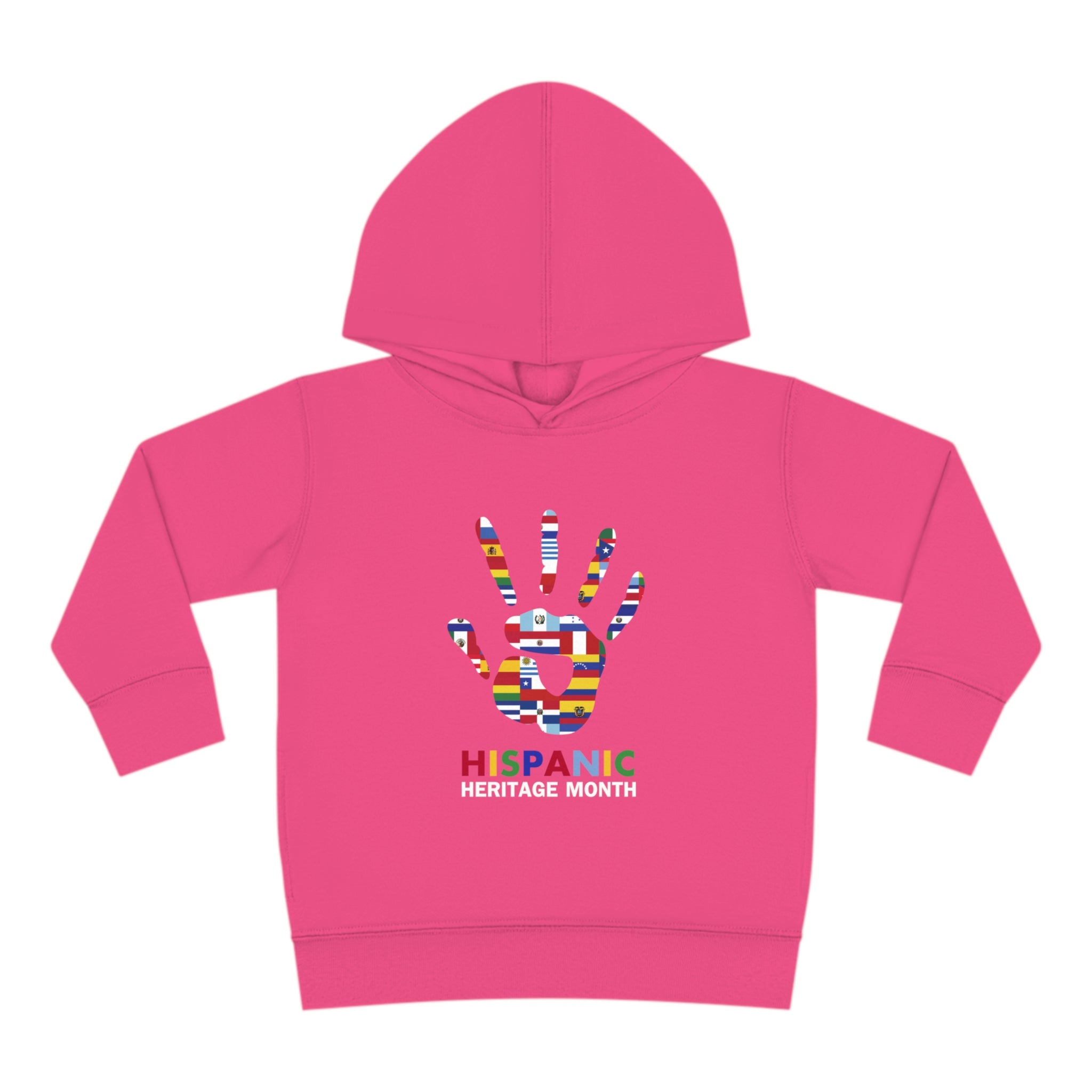 Flag Handprint - Hispanic Heritage Month Toddler Hoodie