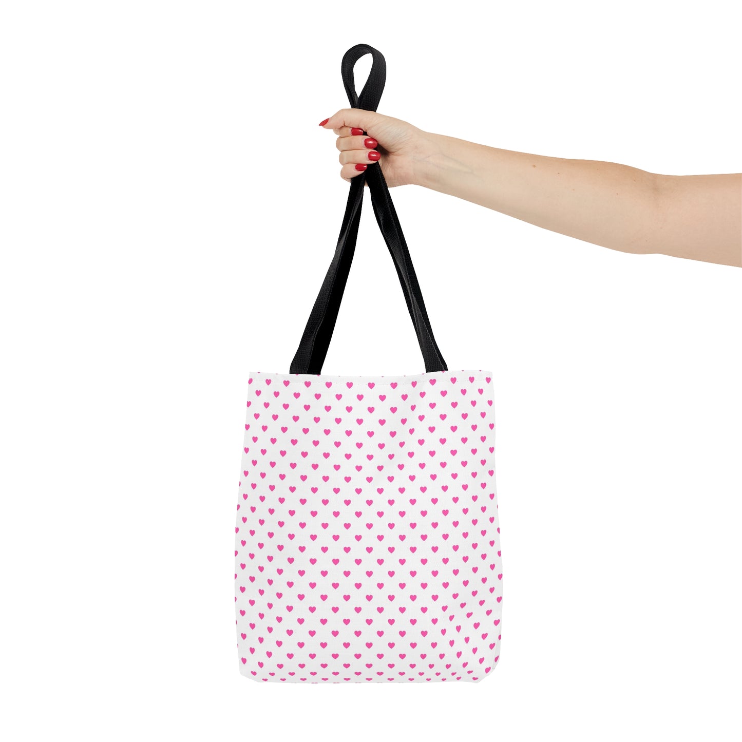 Pink Hearts Breast Cancer Awareness Tote Bag