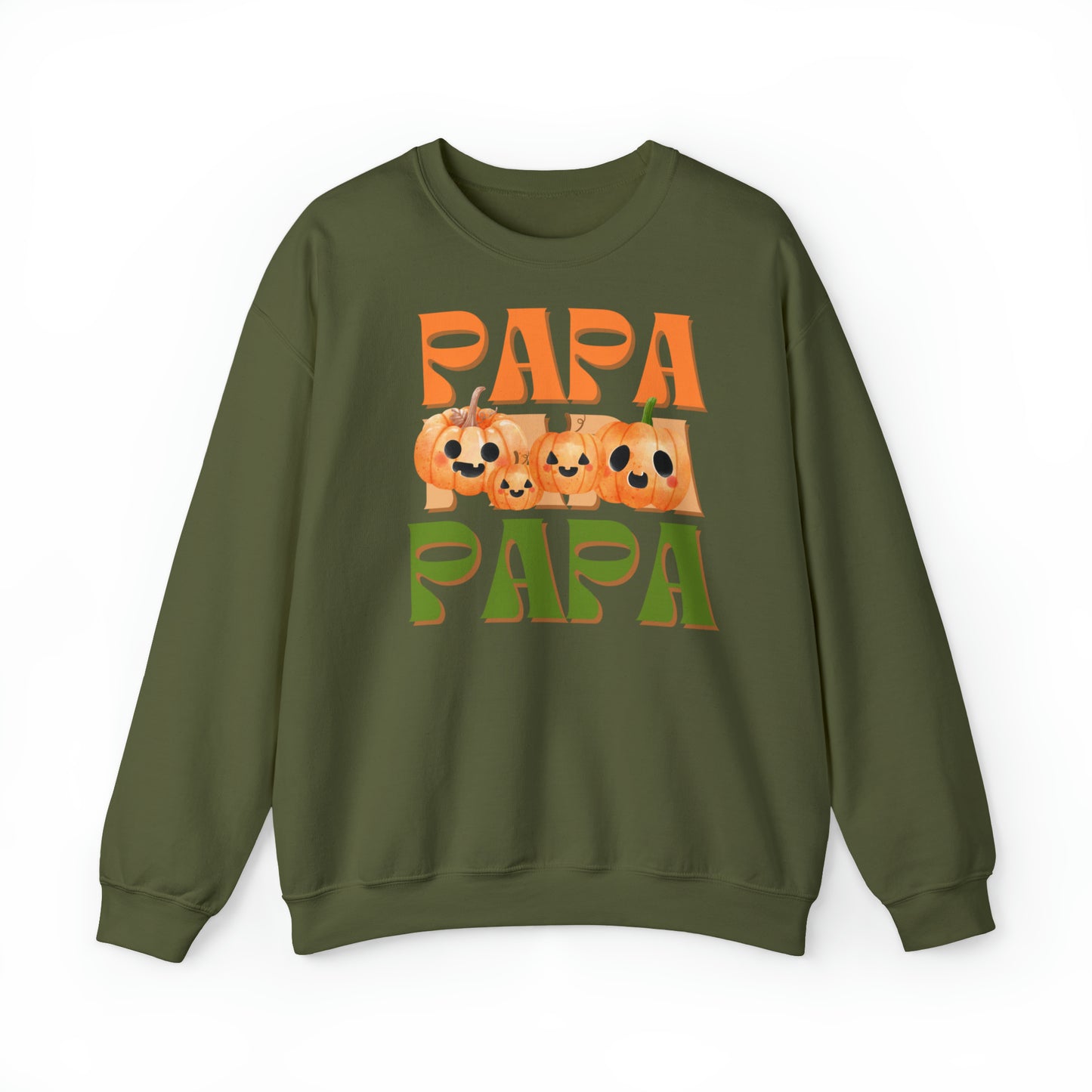 Papa Pumpkin Unisex Heavy Blend™ Crewneck Sweatshirt