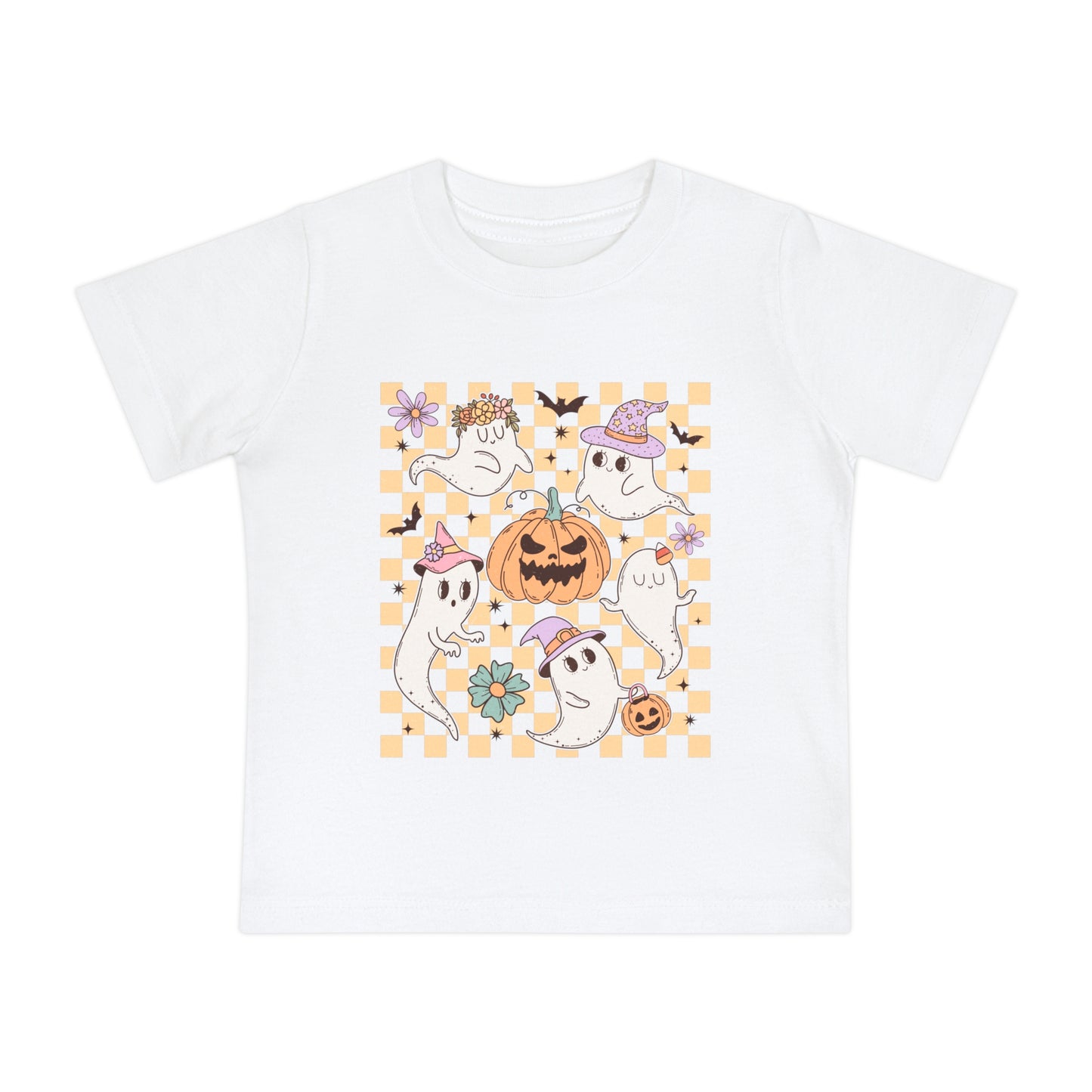 Halloween Ghosts Baby Short Sleeve T-Shirt