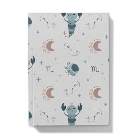 Scorpio Pattern Hardback Journal