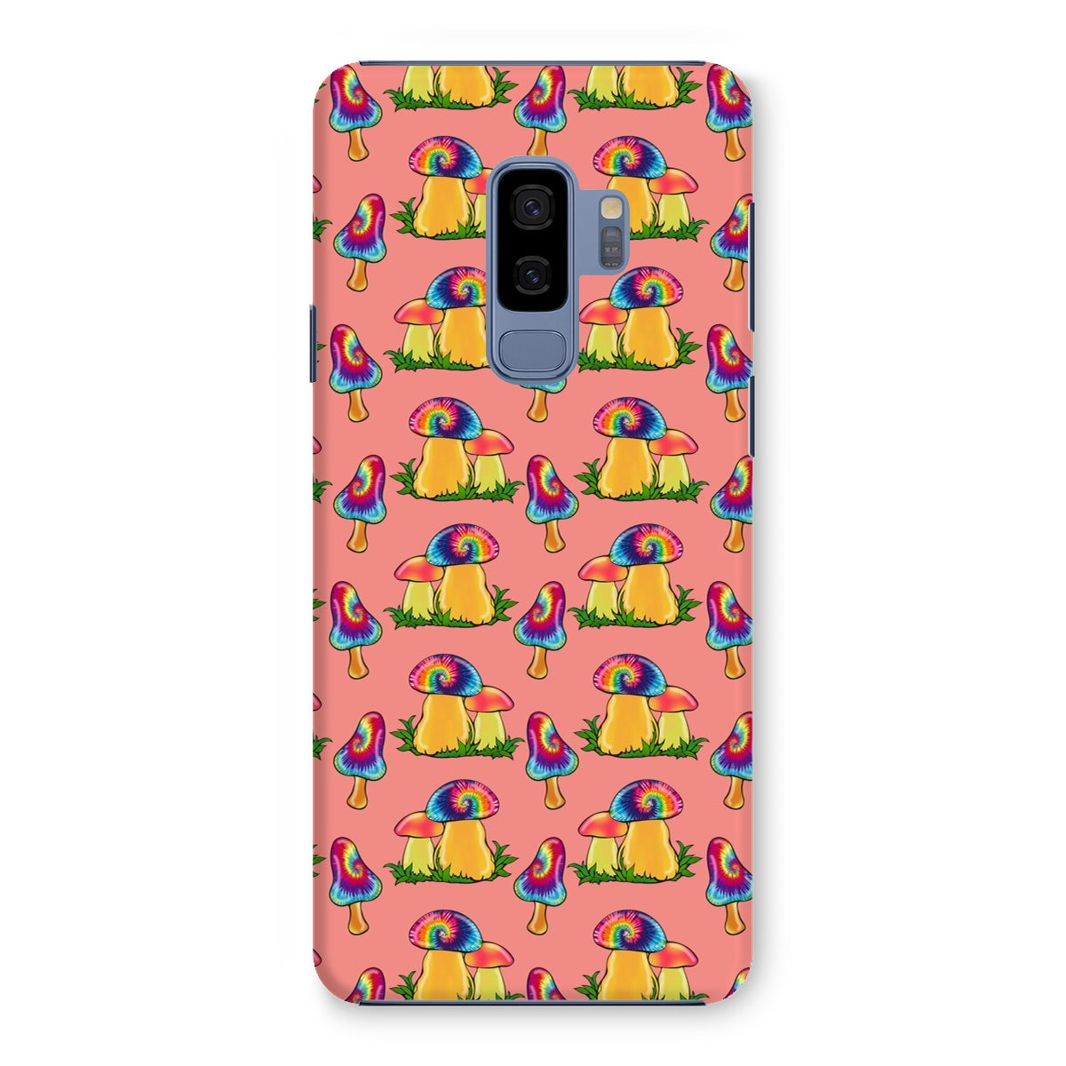 Retro Mushroom Pattern - Pink Snap Phone Case