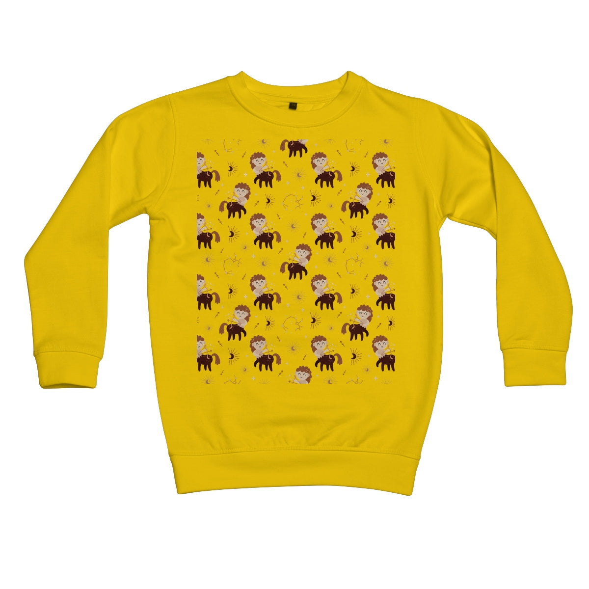 Sagittarius Pattern Kids Sweatshirt