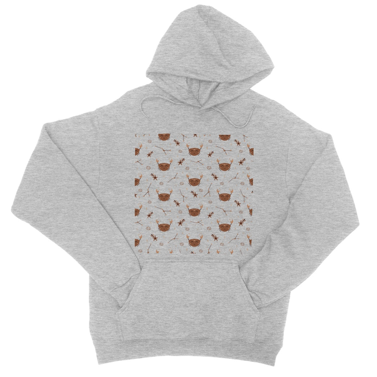 Cancer Pattern College Hoodie