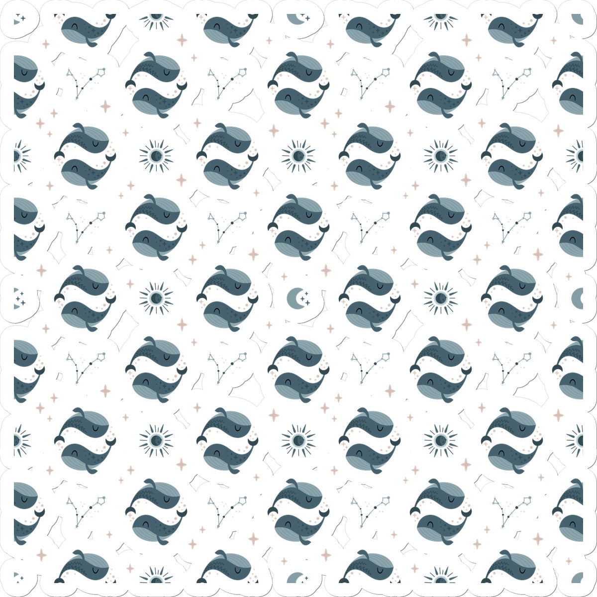 Pisces Pattern Sticker