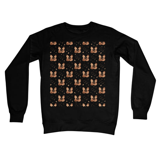 Gemini Pattern Crew Neck Sweatshirt