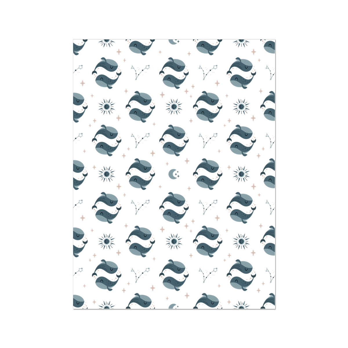 Pisces Pattern Wall Art Poster