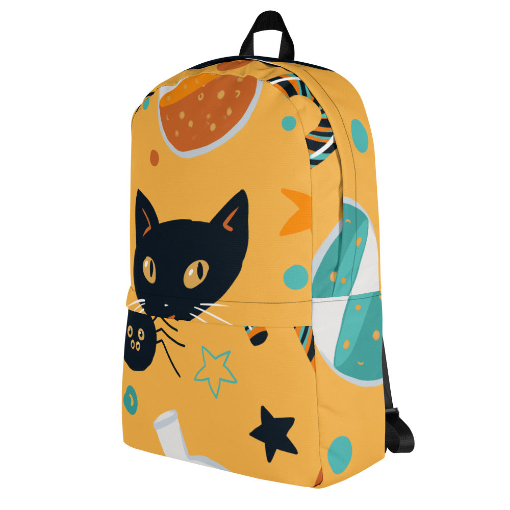 Black Cats Spider Halloween Backpack