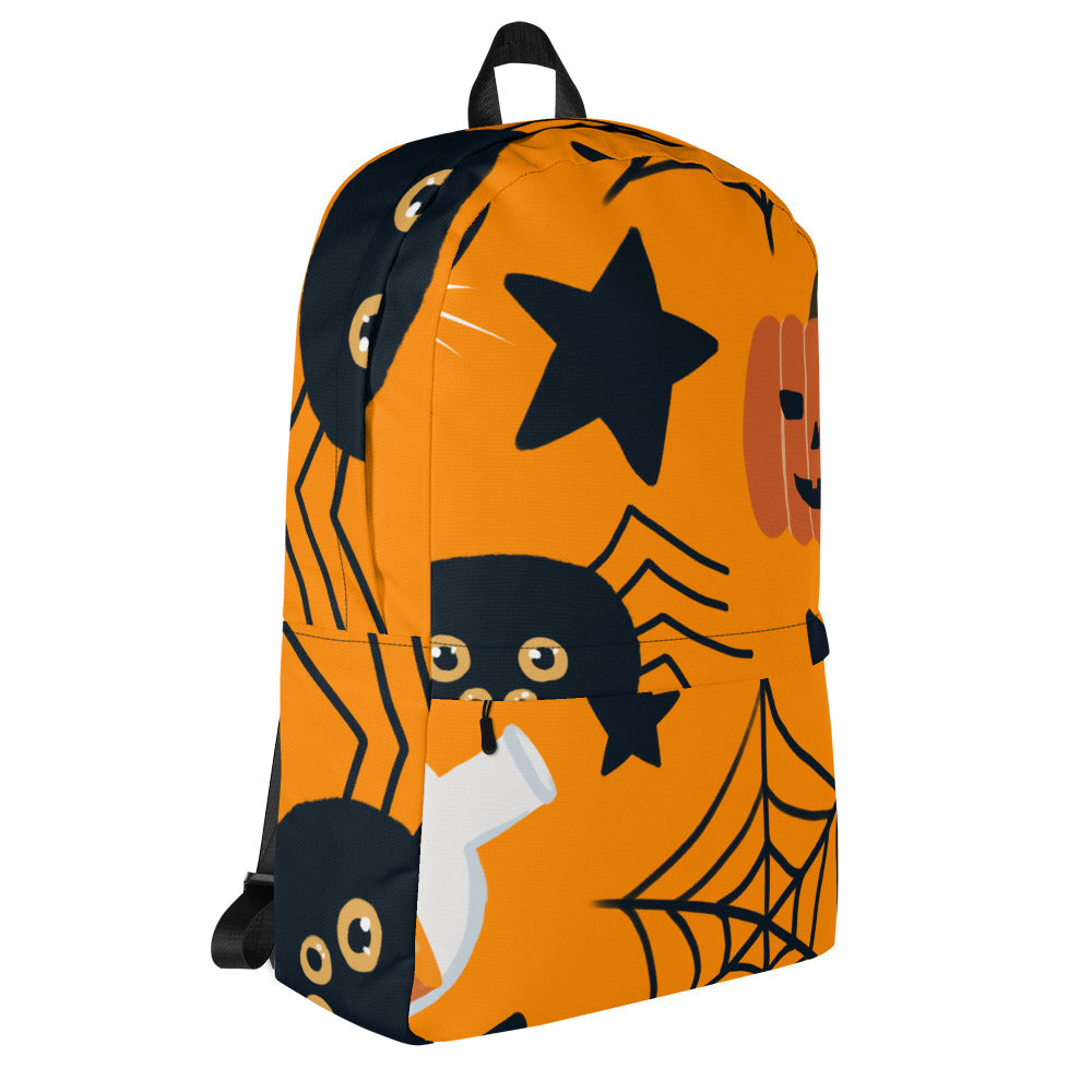 Pumpkins Spiders Potions Halloween Backpack