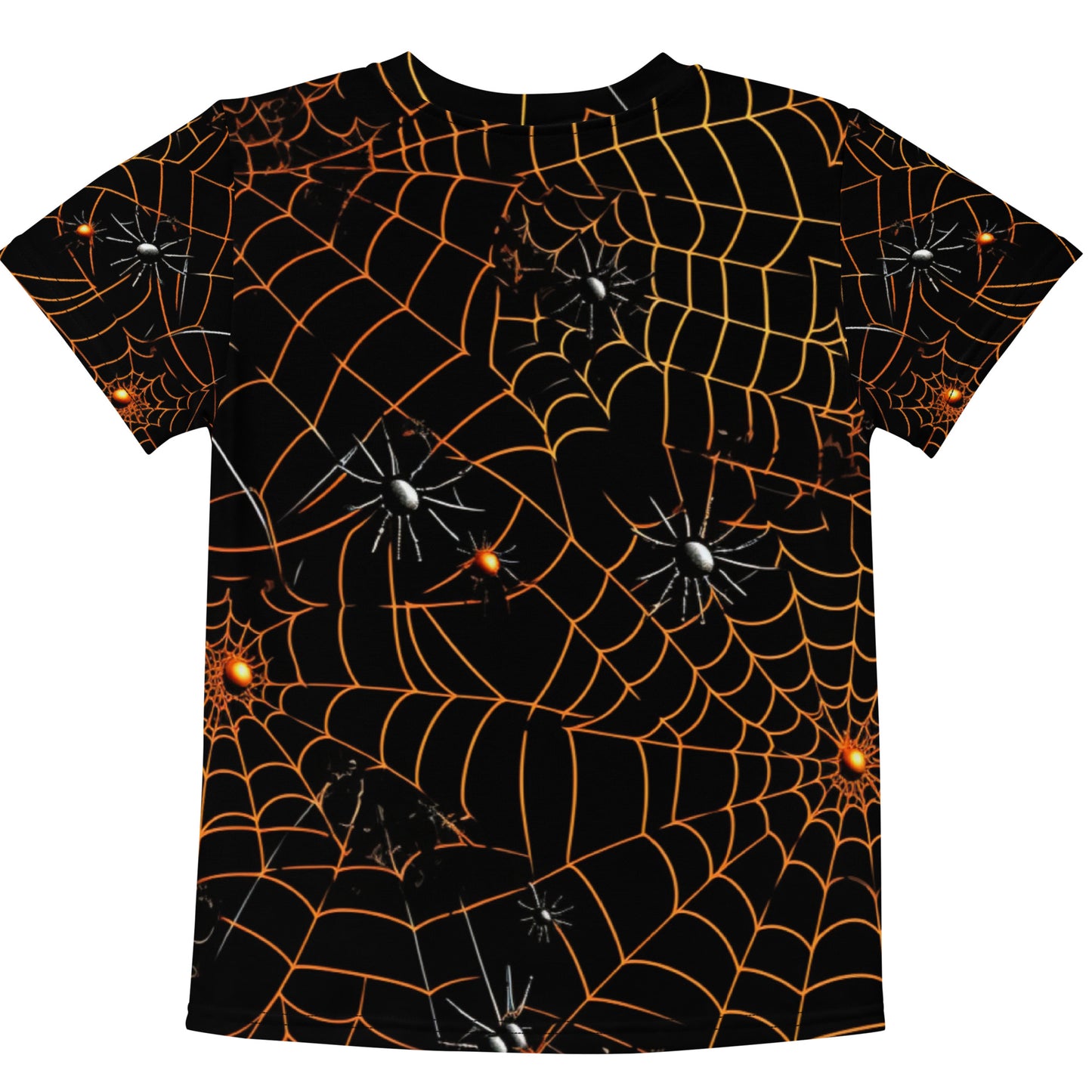 Spiders & Webs Halloween Kids crew neck t-shirt