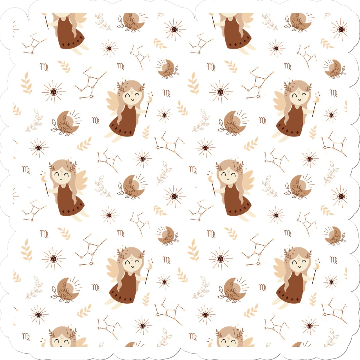 Virgo Pattern Sticker