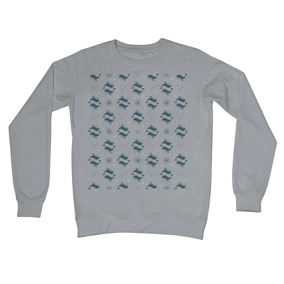 Pisces Pattern Crew Neck Sweatshirt