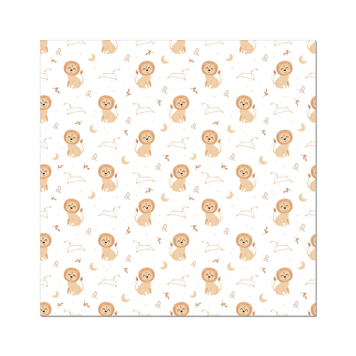 Leo Pattern Rolled Eco Canvas