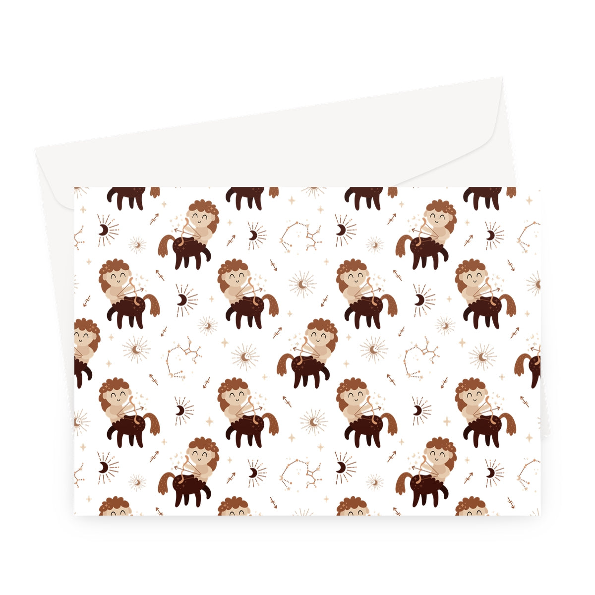 Sagittarius Pattern Greeting Card