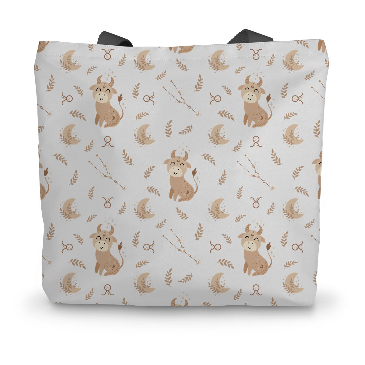 Taurus Pattern Canvas Tote Bag