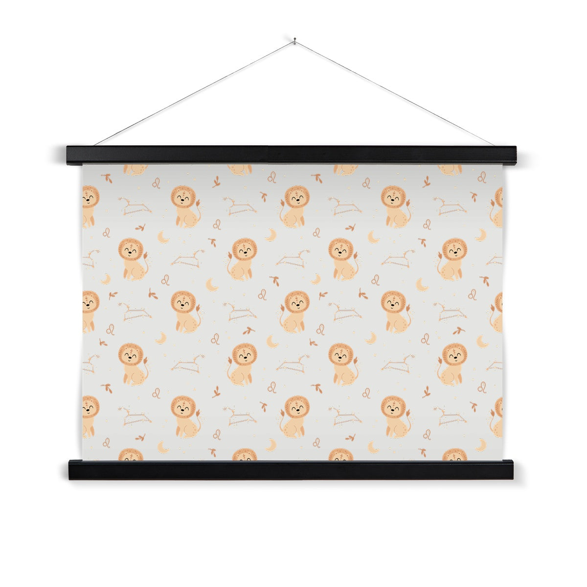 Leo Pattern Fine Art Print with Hanger