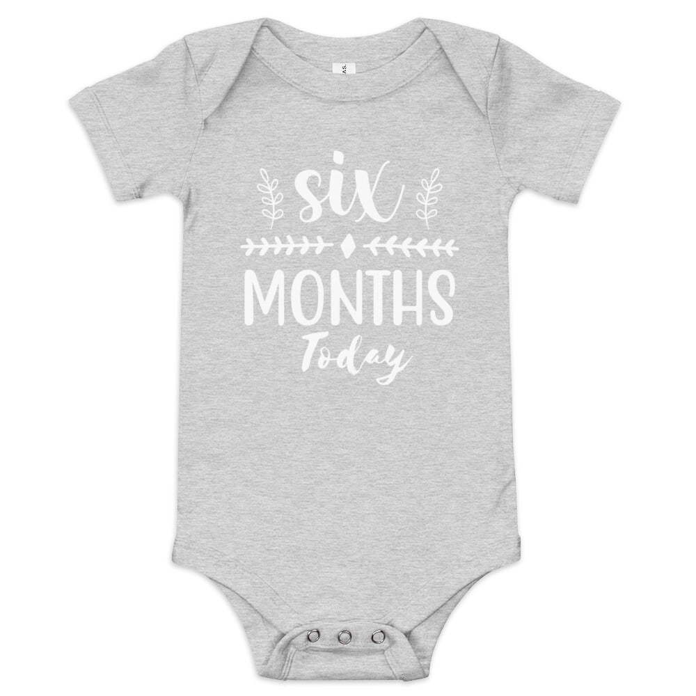 Six Months Today Baby short sleeve one piece