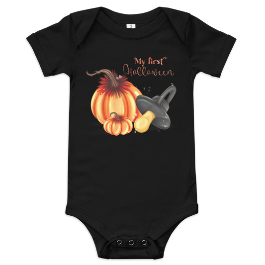 My First Halloween Baby short sleeve one piece