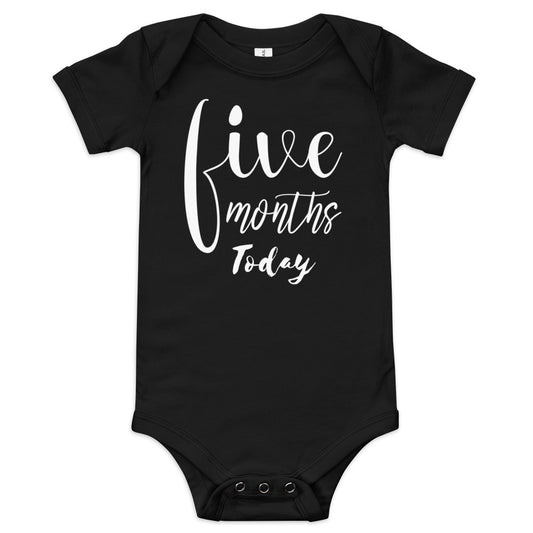 Five Months Today Baby short sleeve one piece