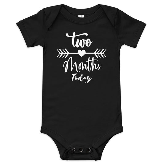 Two Months Today Baby short sleeve one piece