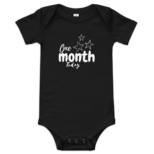 One Month Today Baby short sleeve one piece