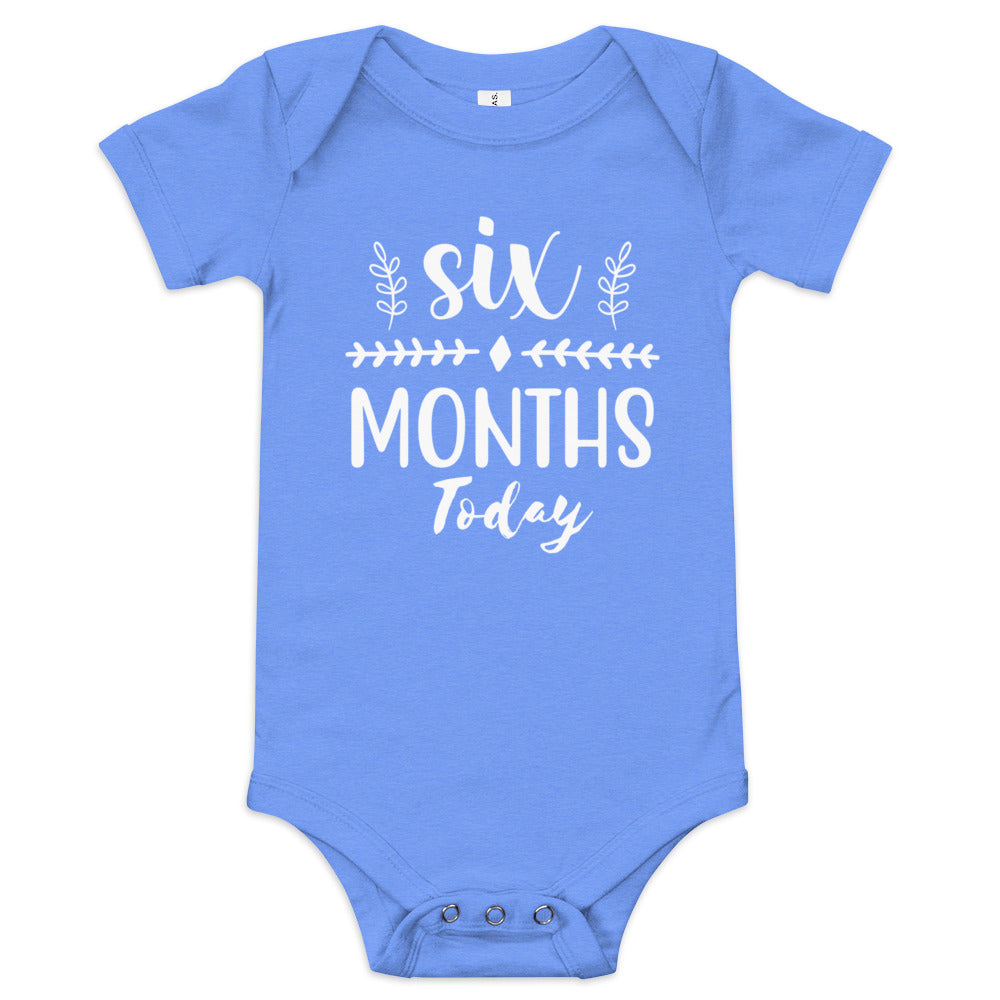 Six Months Today Baby short sleeve one piece