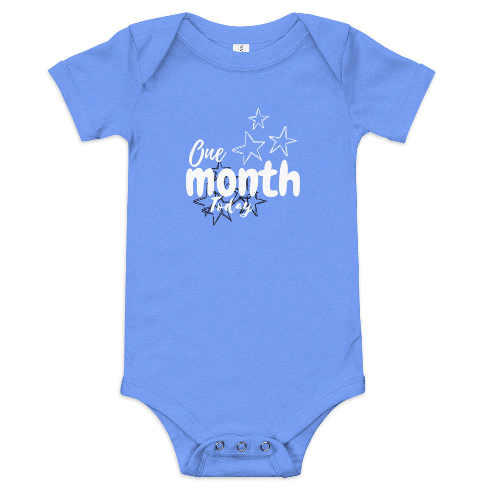 One Month Today Baby short sleeve one piece