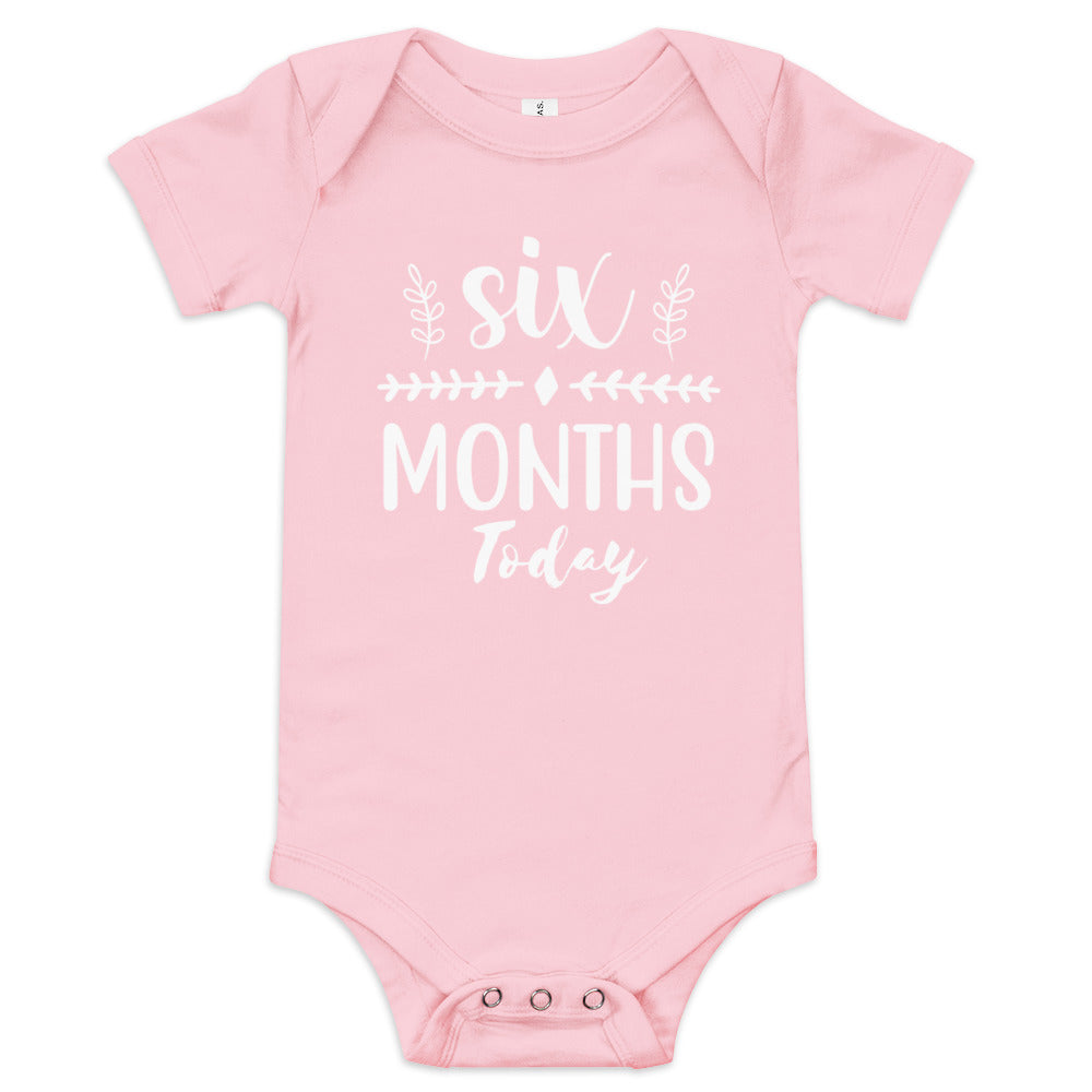 Six Months Today Baby short sleeve one piece