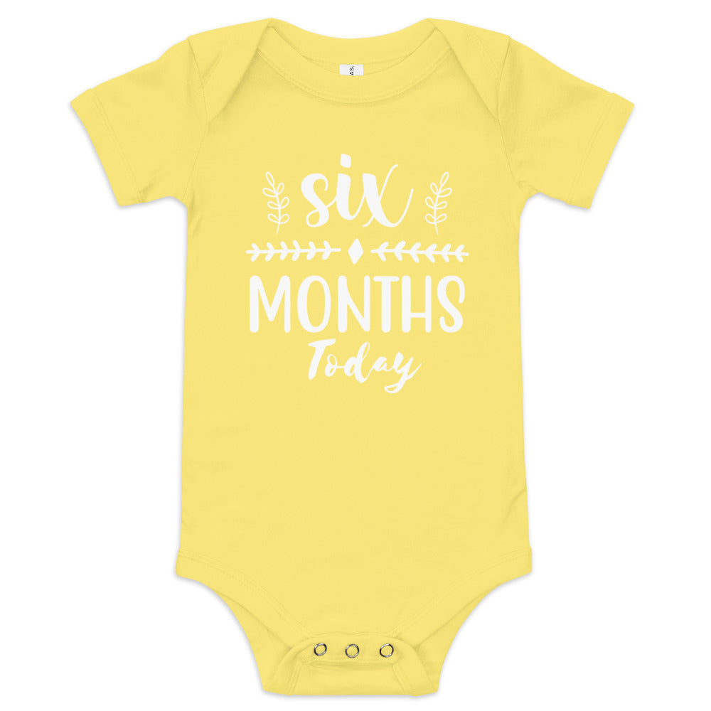 Six Months Today Baby short sleeve one piece