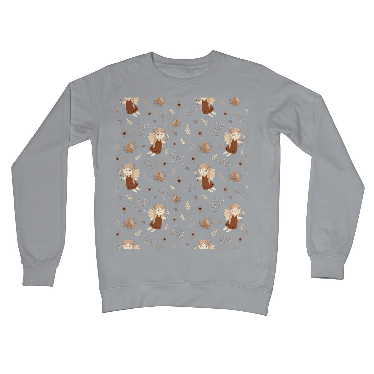 Virgo Pattern Crew Neck Sweatshirt