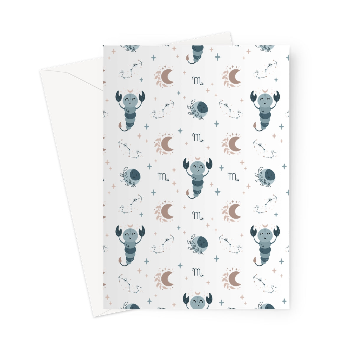 Scorpio Pattern Greeting Card