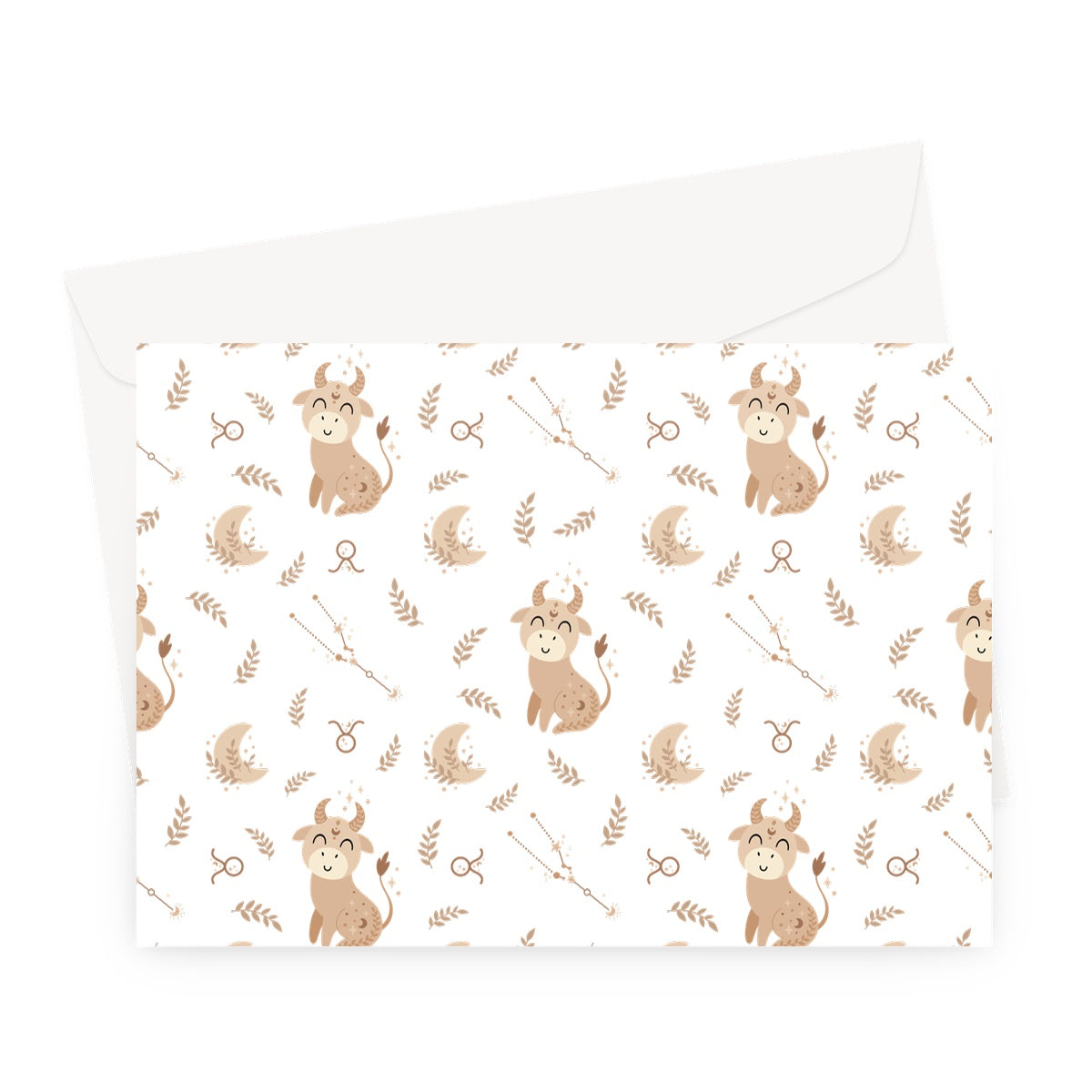 Taurus Pattern Greeting Card